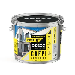 Castorama Crépi Extérieur CDECO Gris Clair Performance 5kg