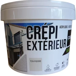 Castorama Crépi Façade Extérieur CDECO Ton Pierre 15 KG