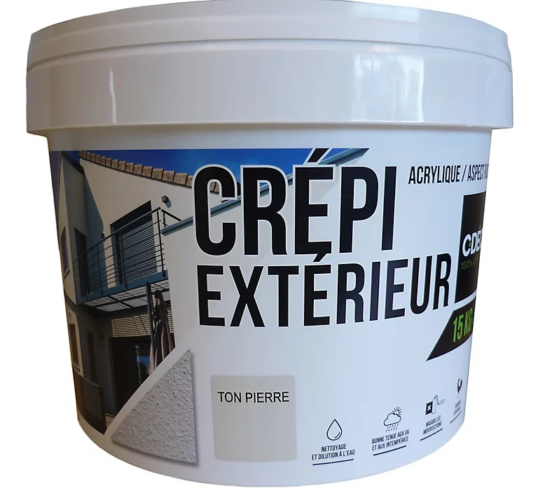 Castorama Crépi Façade Extérieur CDECO Ton Pierre 15 KG 1 Castorama Crépi Façade Extérieur CDECO Ton Pierre 15 KG