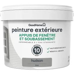 Castorama Peinture Appuis De Fenêtre GoodHome Gris Hudson 2,5L
