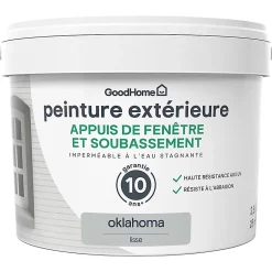 Castorama Peinture Appuis De Fenêtre GoodHome Gris Oklahoma 2,5L