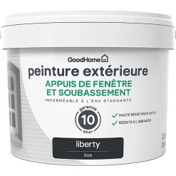 Castorama Peinture Appuis De Fenêtre GoodHome Noir Liberty 2,5L