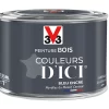 Castorama Peinture Bois Couleurs D'ici Bleu Encré Velours V33 0,125L