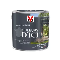 Castorama Peinture Bois Couleurs D'ici Bleu Encré Velours V33 2L