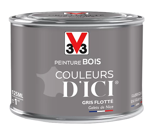 Castorama Peinture Bois Couleurs D'ici Gris Flotté Velours V33 0,125L 1 Castorama Peinture Bois Couleurs D'ici Gris Flotté Velours V33 0,125L