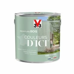 Castorama Peinture Bois Couleurs D'ici Vert Pastel Velours V33 2L