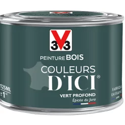 Castorama Peinture Bois Couleurs D'ici Vert Profond Velours V33 0,125L