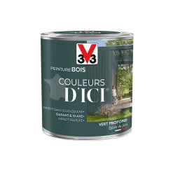 Castorama Peinture Bois Couleurs D'ici Vert Profond Velours V33 0,5L
