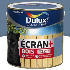 Castorama Peinture Bois Extérieur Ecran+ Bois Dulux Valentine Satin Orage RAL 5014 2L