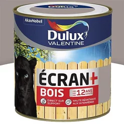 Castorama Peinture Bois Extérieur Ecran+ Bois Dulux Valentine Satin Terre Cendrée 0,5L