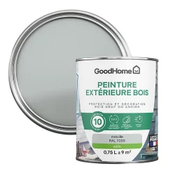 Castorama Peinture Bois Extérieur GoodHome Melvil Gris Satin 0.75L