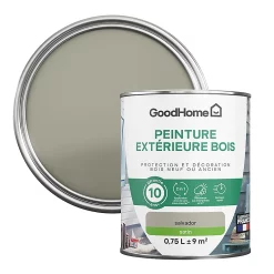 Castorama Peinture Bois Extérieur GoodHome Salvador Marron Satin 0.75L