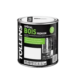 Castorama Peinture Bois Extérieur Premium Blanc Satin Tollens 0,5L
