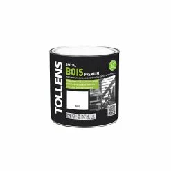 Castorama Peinture Bois Extérieur Premium Blanc Satin Tollens 2L