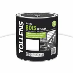 Castorama Peinture Bois Extérieur Premium Blanc Satin Tollens 3L