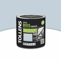 Castorama Peinture Bois Extérieur Premium Gris Argent Satin Tollens 0,5L