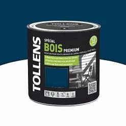 Castorama Peinture Bois Extérieur Premium Nuit Bleue Satin Tollens 2L