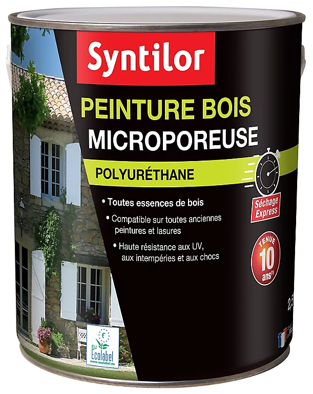 Castorama Peinture Bois Microporeuse Intérieur Extérieur Blanc Brillant Syntilor 2,5L 1 Castorama Peinture Bois Microporeuse Intérieur Extérieur Blanc Brillant Syntilor 2,5L