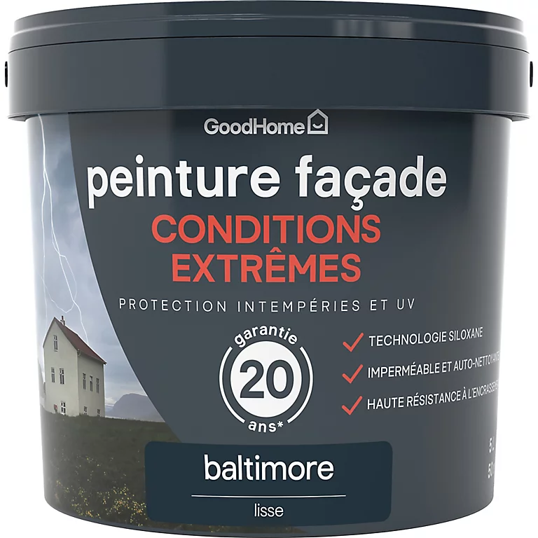 Castorama Peinture Façade Autonettoyante Premium GoodHome Baltimore 5L 1 Castorama Peinture Façade Autonettoyante Premium GoodHome Baltimore 5L
