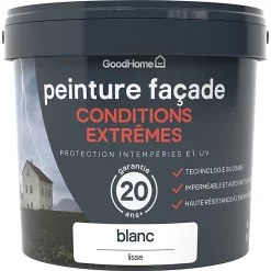 Castorama Peinture Façade Autonettoyante Premium GoodHome Blanc 5L