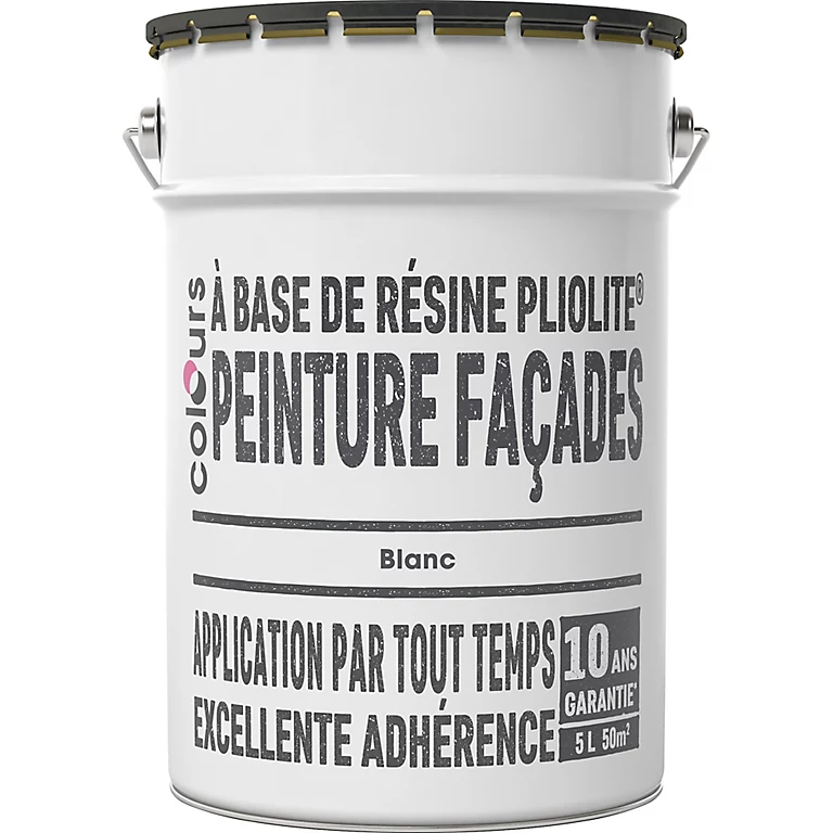 Castorama Peinture Façade Pliolite® Colours Blanc 5L 1 Castorama Peinture Façade Pliolite® Colours Blanc 5L
