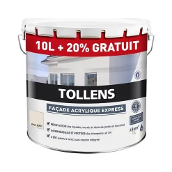 Castorama Peinture Façade Tollens Express Ton Pierre 10L+ 20% Gratuit