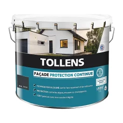 Castorama Peinture Façade Tollens Protection Continue Ton Gris 10L