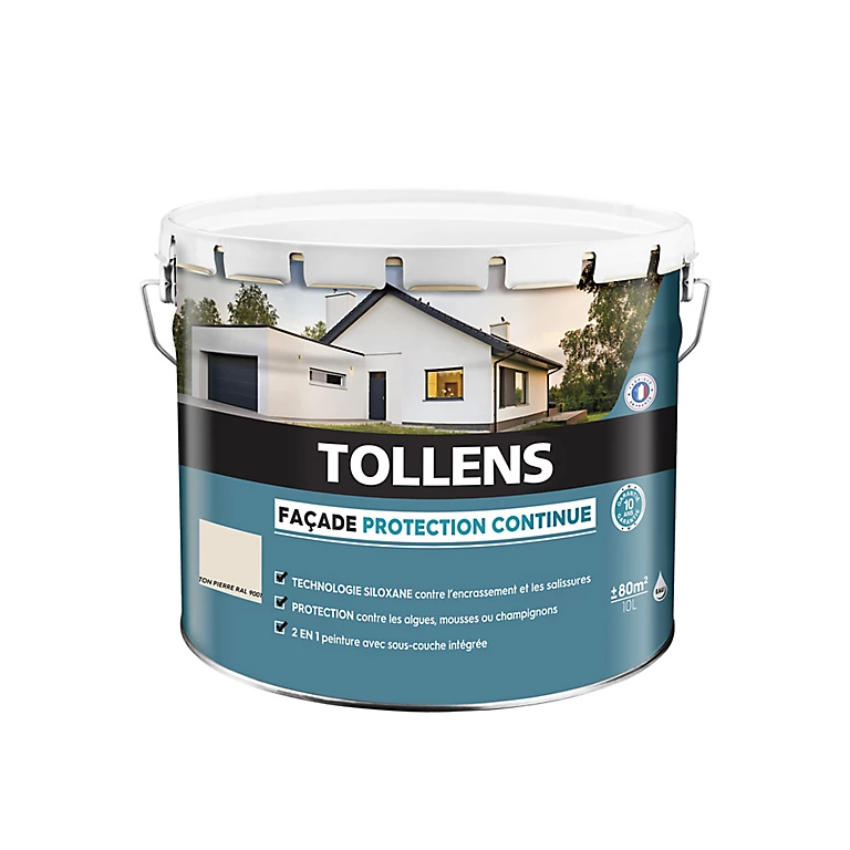 Castorama Peinture Façade Tollens Protection Continue Ton Pierre 10L 1 Castorama Peinture Façade Tollens Protection Continue Ton Pierre 10L