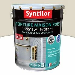 Castorama Peinture Maison Bois Intensiv Protect Syntilor Beige Patiné 8L
