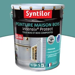 Castorama Peinture Maison Bois Intensiv Protect Syntilor Gris Bleuté 8L