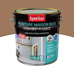 Castorama Peinture Maison Bois Intensiv Protect Syntilor Marron 2L