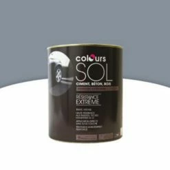 Castorama Peinture Sol Colours Premium Gris Ciment Satin 0,5L