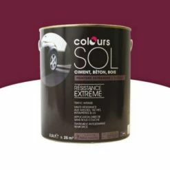 Castorama Peinture Sol Colours Premium Rouge Cardinal Satin 2,5L