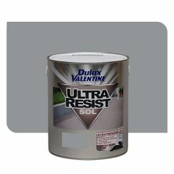 Castorama Peinture Sol Dulux Valentine Ultra Resist Satin 2,5L Gris Olry