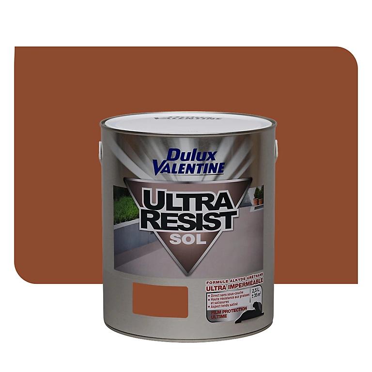 Castorama Peinture Sol Dulux Valentine Ultra Resist Satin 2,5L Rouge 1 Castorama Peinture Sol Dulux Valentine Ultra Resist Satin 2,5L Rouge