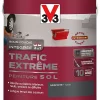 Castorama Peinture Sol Intérieur Trafic Extrême V33 Graphite Satiné 2,5L