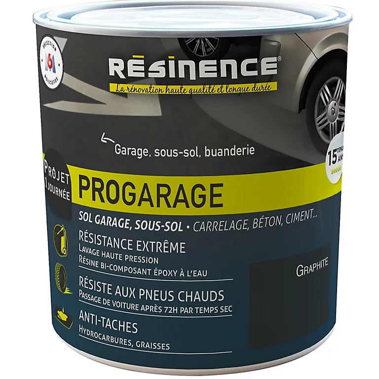 Castorama Résine De Rénovation Sol Pro Résinence Garage Graphite 300mL 1 Castorama Résine De Rénovation Sol Pro Résinence Garage Graphite 300mL