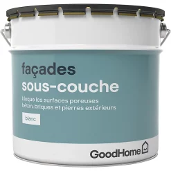 Castorama Sous-couche Façade GoodHome Blanc 10L
