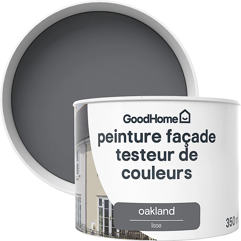Castorama Testeur Peinture Façade Oakland GoodHome Gris Anthracite Mat 350ml 1 Castorama Testeur Peinture Façade Oakland GoodHome Gris Anthracite Mat 350ml